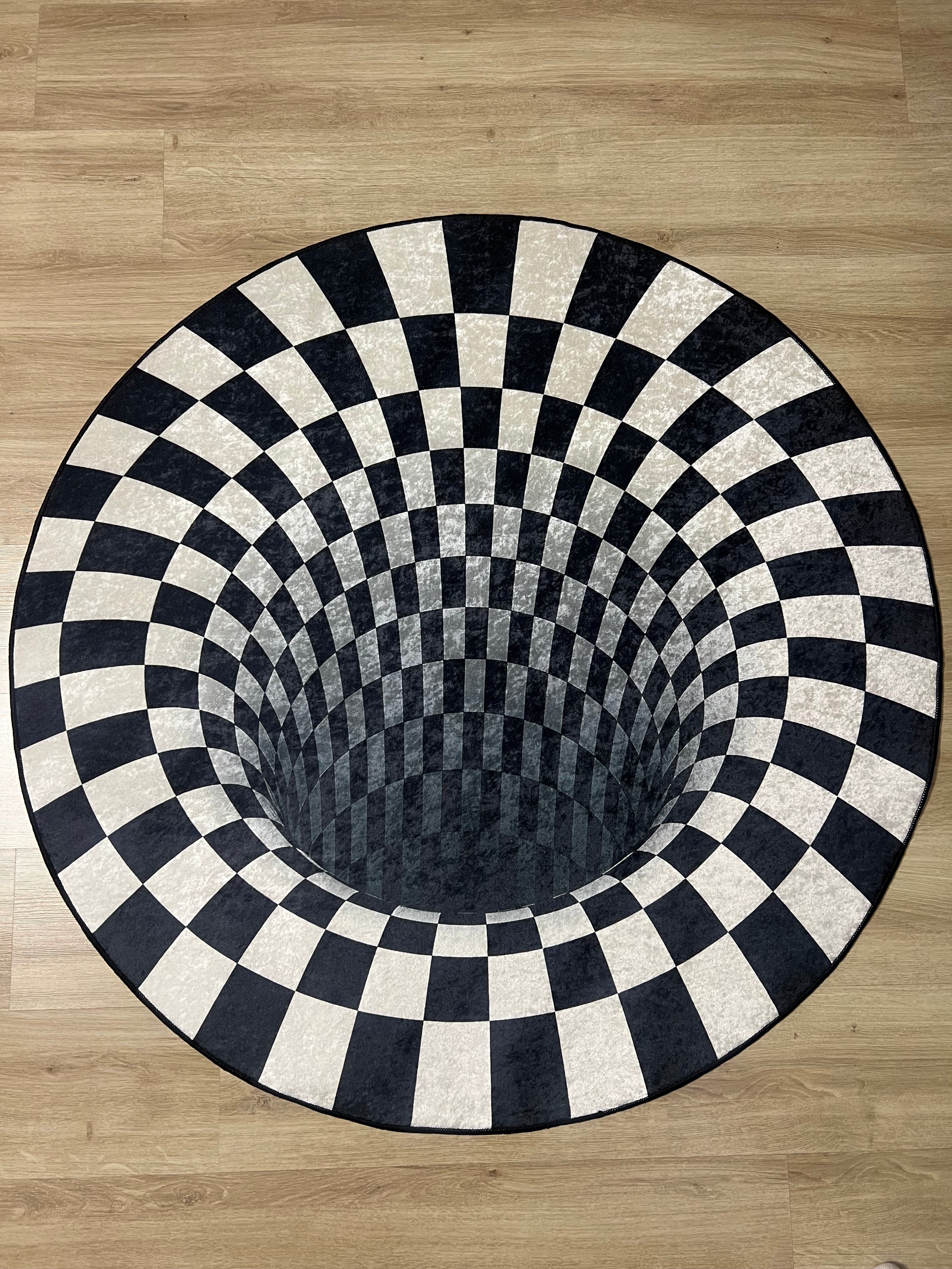 Hole 3D Optik İllüzyon Halı