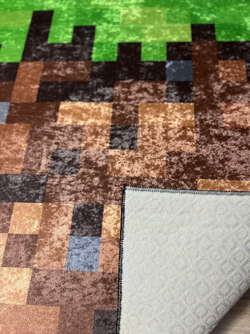 Minecraft 3D Block Pixel Halı