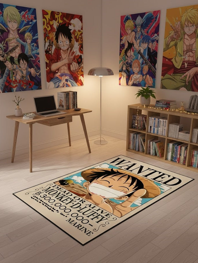 Luffy Wanted Halı