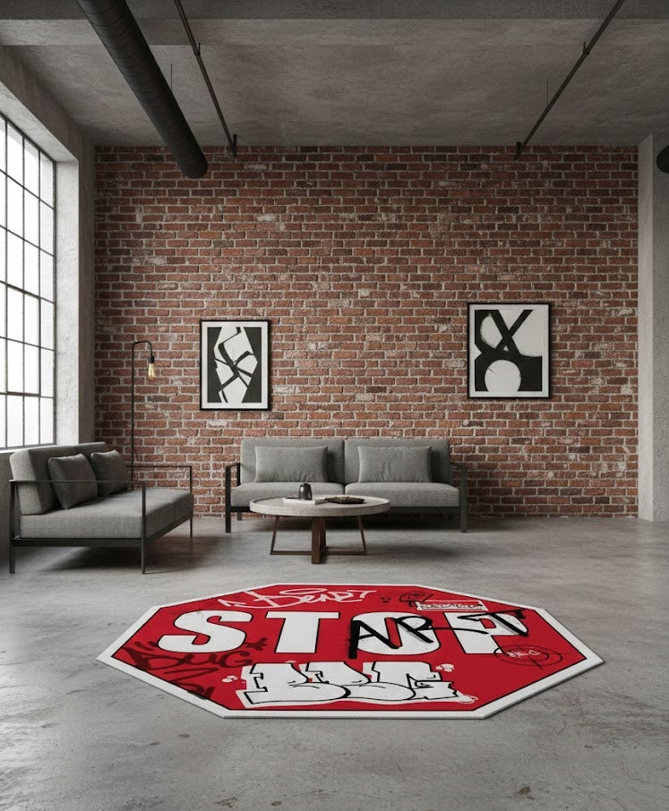 Stop Sign Halı